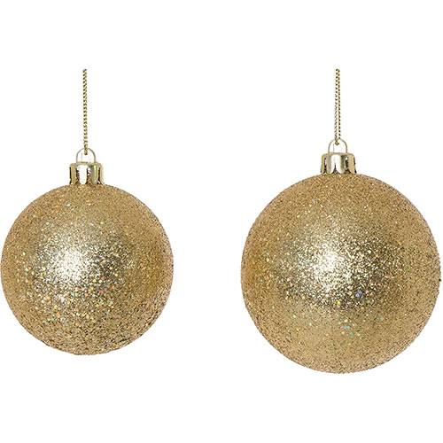 Assistência Técnica, SAC e Garantia do produto Conjunto com 50 Bolas Médias (7cm - 20 Peças e 6cm - 30 Peças) Dourado - Orb Christmas