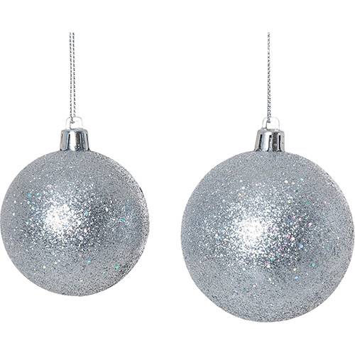 Assistência Técnica, SAC e Garantia do produto Conjunto com 50 Bolas Médias (7cm - 20 Peças e 6cm - 30 Peças) Prata - Orb Christmas