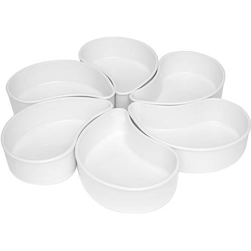 Assistência Técnica, SAC e Garantia do produto Conjunto com 6 Petisqueiras Flower White - Oxford Porcelanas