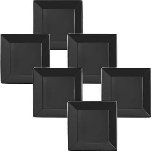 Assistência Técnica, SAC e Garantia do produto Conjunto com 6 Pratos de Sobremesa 20cm - Mail Order Quartier Black - Oxford