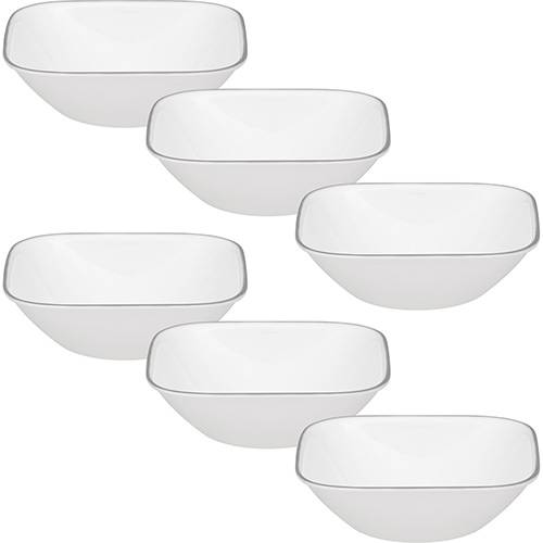 Assistência Técnica, SAC e Garantia do produto Conjunto com 6 Unidades de Bowl para Sopa/Cereal 650ml Corelle Square Jacaranda