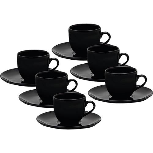 Assistência Técnica, SAC e Garantia do produto Conjunto com 6 Xícaras de Chá com Pires - Mail Order Coup Black - Oxford