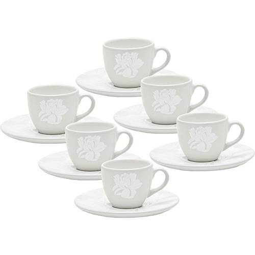 Assistência Técnica, SAC e Garantia do produto Conjunto com 6 Xícaras de Chá com Pires - Mail Order Coup Blanc - Oxford
