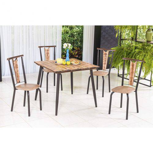 Assistência Técnica, SAC e Garantia do produto Conjunto com Mesa Quadrada e 4 Cadeiras Calcário Modecor Café/Demolição