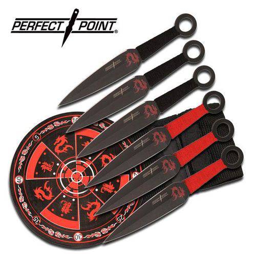 Assistência Técnica, SAC e Garantia do produto Conjunto de Arremesso Perfect Point com 6 Facas Acompanha Alvo Master Cutlery