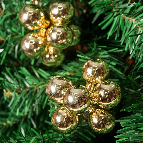 Assistência Técnica, SAC e Garantia do produto Conjunto de Bolas Lisas Cachos (6 Bolas em 4 Cachos) Dourado - Orb Christmas