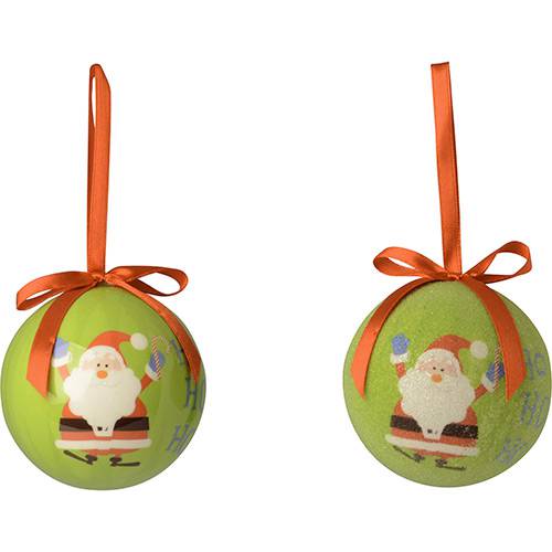 Assistência Técnica, SAC e Garantia do produto Conjunto de Bolas Verdes Estampadas 7,5cm 7 Unidades - Orb Christmas