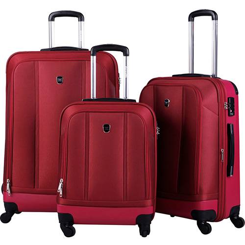 Assistência Técnica, SAC e Garantia do produto Conjunto e Malas Linha Duo 3 Peças ( P/M/G ) Magenta ABS/PC/ Eva com Segredo Tsa - Sanya