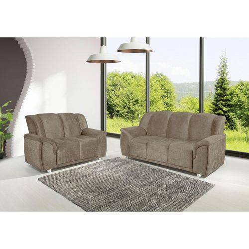 Assistência Técnica, SAC e Garantia do produto Conjunto Estofado Quality 3 e 2 Lugares Suede Amassado Castor