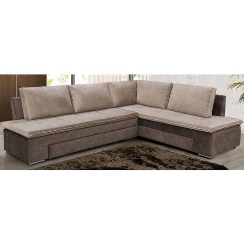 Assistência Técnica, SAC e Garantia do produto Conjunto Estofado Sofa Cama Imperium 3X3 Lugares Café com Castor