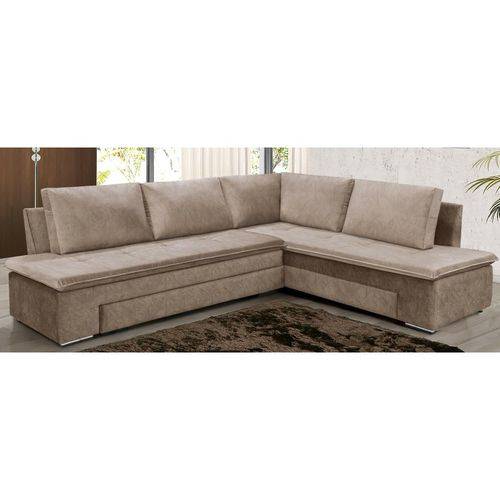 Assistência Técnica, SAC e Garantia do produto Conjunto Estofado Sofa Cama Imperium 3X3 Lugares Suede Amassado Castor