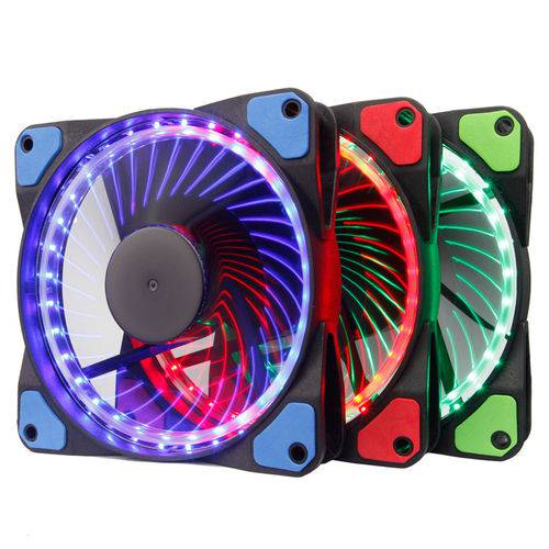 Assistência Técnica, SAC e Garantia do produto Kit 3 Fan Cooler RGB Anel - Led DX-123F DEX