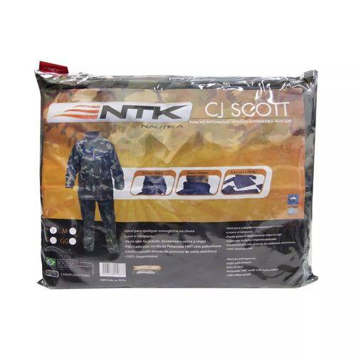 Assistência Técnica, SAC e Garantia do produto Conjunto Impermeavel Capa de Chuva Moto Scott Camuflado NTK Tam M