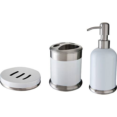 Assistência Técnica, SAC e Garantia do produto Conjunto Inox para Toalete 3 Peças Classic - Mor