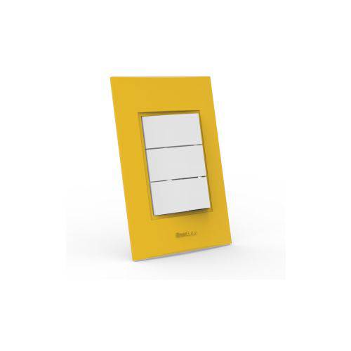 Assistência Técnica, SAC e Garantia do produto Conjunto Interruptor Triplo (1 Simples + 2 Paralelo) - Beleze Amarelo Girassol Enerbras
