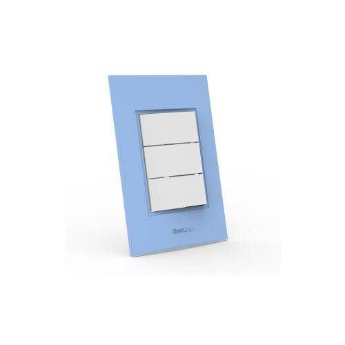 Assistência Técnica, SAC e Garantia do produto Conjunto Interruptor Triplo Simples - Beleze Azul Pastel Enerbras