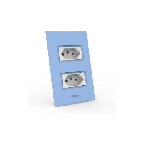 Assistência Técnica, SAC e Garantia do produto Conjunto Tomada Dupla 10A - Beleze Azul Pastel Enerbras