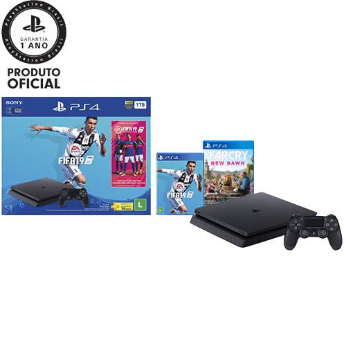 Assistência Técnica, SAC e Garantia do produto Console PlayStation 4 1TB Bundle com Game Fifa 19 - Sony + Game Far Cry New Dawn - PS4