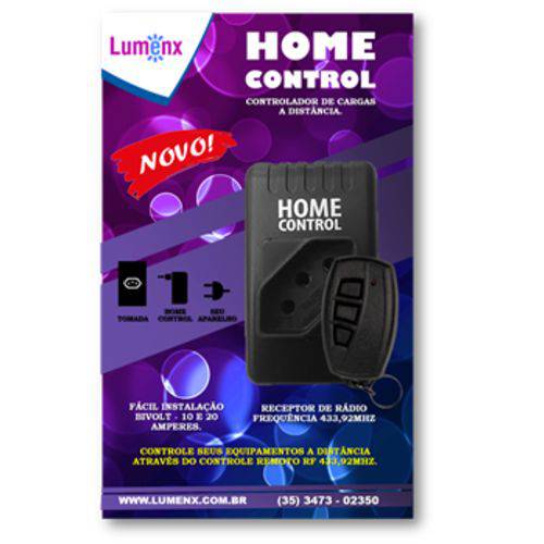Assistência Técnica, SAC e Garantia do produto Controlador Acionador de Cargas a Distância - Home Control Lumenx Cor Preto