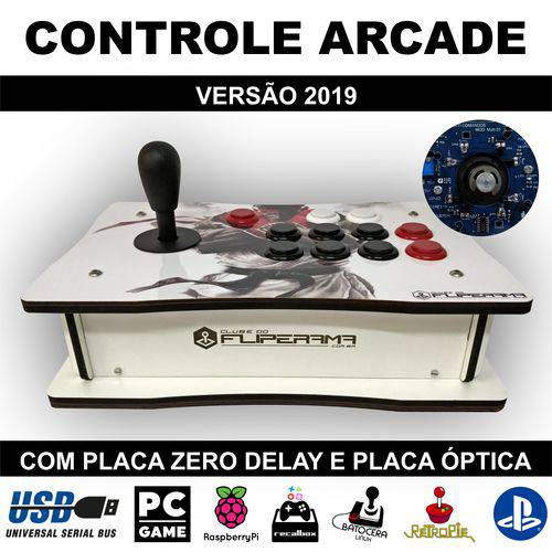 Assistência Técnica, SAC e Garantia do produto Controle Arcade Fliperama Zero Delay com Placa Óptica