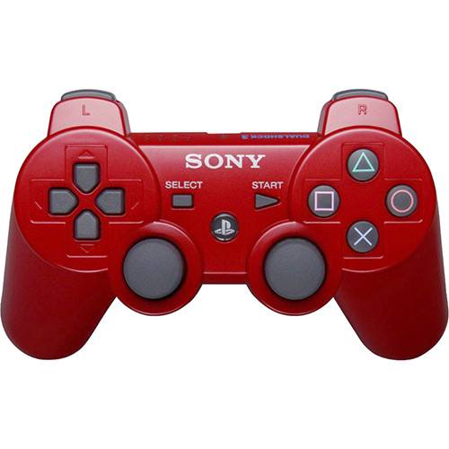 Assistência Técnica, SAC e Garantia do produto Controle Dualshok 3 Prata PS3 - Vermelho