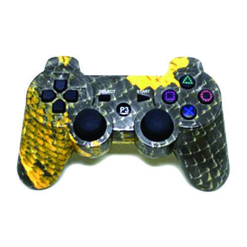 Assistência Técnica, SAC e Garantia do produto Controle para Playstation 3 Sem Fio Ps3 Escama Preto e Amarelo
