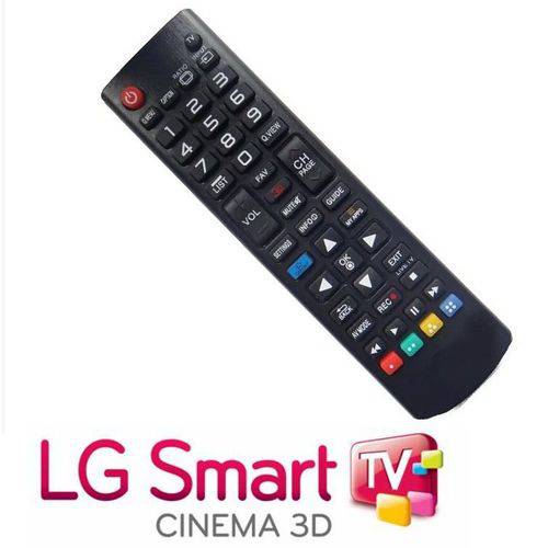 Assistência Técnica, SAC e Garantia do produto Controle Remoto para Tv LG Smart - Tecla Futebol, 3D, Smart - Serve em Todos Modelos