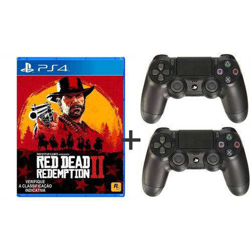 Assistência Técnica, SAC e Garantia do produto Controle Sem Fio Dualshock 4 Sony + Red Dead Redemption 2 - PS4