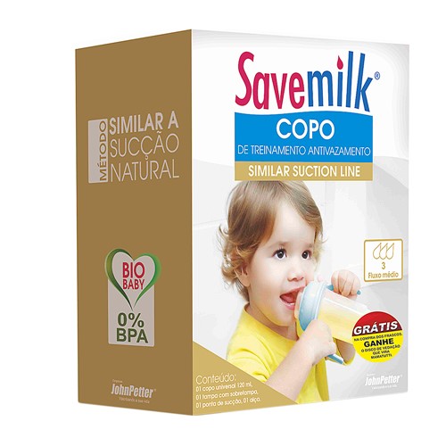 Assistência Técnica, SAC e Garantia do produto Copo de Treinamento Savemilk Cor Azul 120ml + Grátis Disco de Vedação