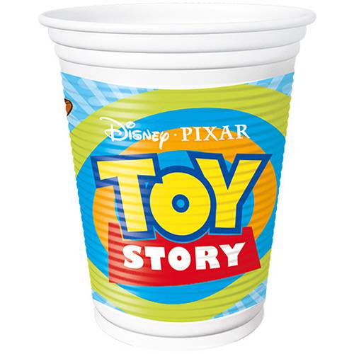 Assistência Técnica, SAC e Garantia do produto Copo Plástico 200ml Toy Story no Espaco com 8 Unidades - Regina Festas