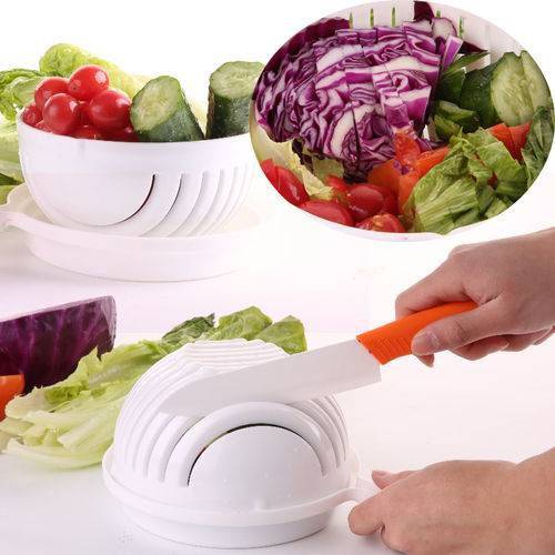 Assistência Técnica, SAC e Garantia do produto Cortador de Saladas Rápido e Prático Cutter Bowl