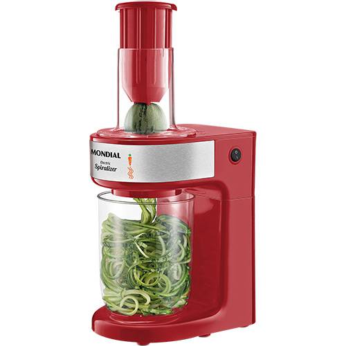 Assistência Técnica, SAC e Garantia do produto Cortador Elétrico Mondial Spiralizer Vermelho - 80W