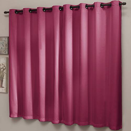 Assistência Técnica, SAC e Garantia do produto Cortina Blackout Lisa 200x180cm com Ilhós Pink - Sultan