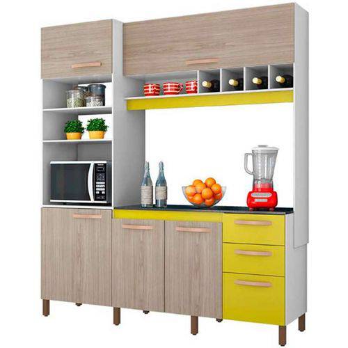 Assistência Técnica, SAC e Garantia do produto Cozinha Compacta Cacau K110 – Albatroz Branco/teka/amarelo