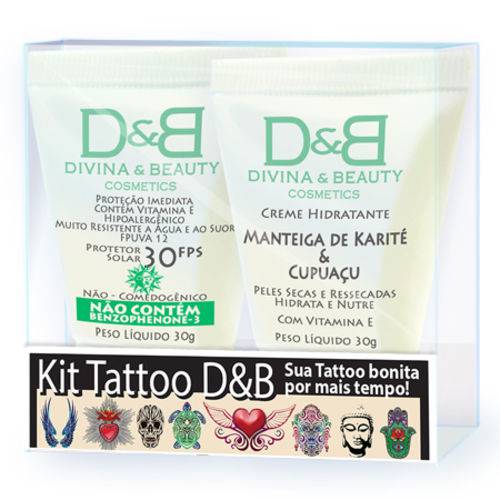 Assistência Técnica, SAC e Garantia do produto Creme Hidratante Tatuagem Cupuaçu e Protetor Solar FPS30 Divina&Beauty Tattoo