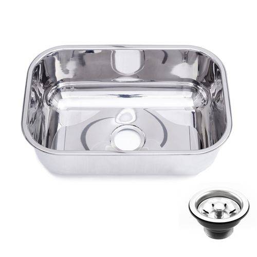 Assistência Técnica, SAC e Garantia do produto Cuba Inox 46x30x17 Aço 304 Super Luxo Alto Brilho com Válvula Tecnocuba