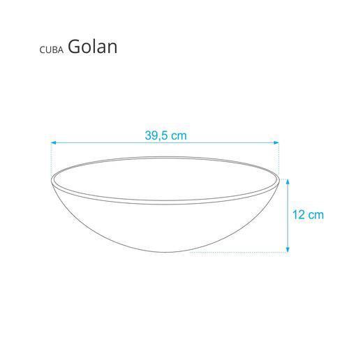 Assistência Técnica, SAC e Garantia do produto Cuba para Banheiros de Apoio Modelo Golan Cristal Transparente