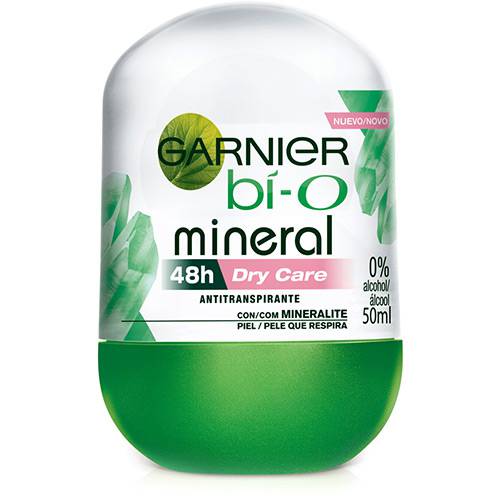 Assistência Técnica, SAC e Garantia do produto Desodorante Roll-on Bí-O Mineral Dry Care Feminino 50ml - Garnier