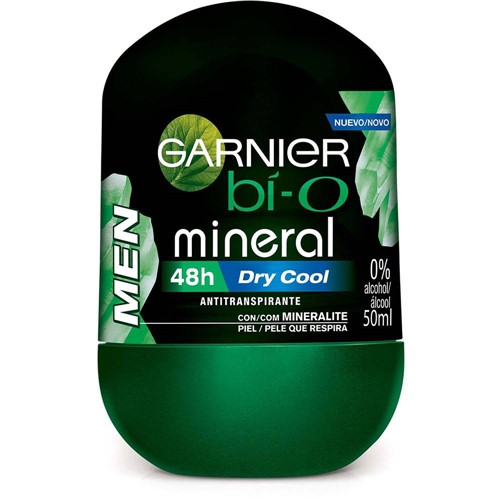 Assistência Técnica, SAC e Garantia do produto Desodorante Roll-on Bí-O Mineral Dry Cool Masculino 50ml - Garnier
