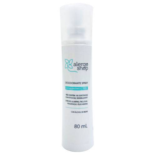Assistência Técnica, SAC e Garantia do produto Desodorante Spray Sem Perfume Hipoalergênico 80ml Alergoshop