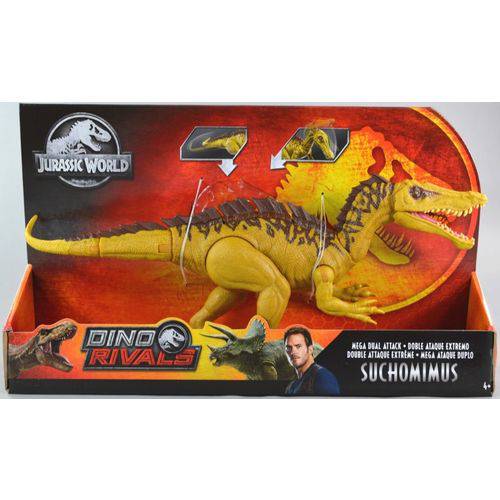 Assistência Técnica, SAC e Garantia do produto Dinossauro Figura Jurassic World Dino Rivals Mega Ataque Duplo Suchomimus GDL05/GDL07 - Mattel