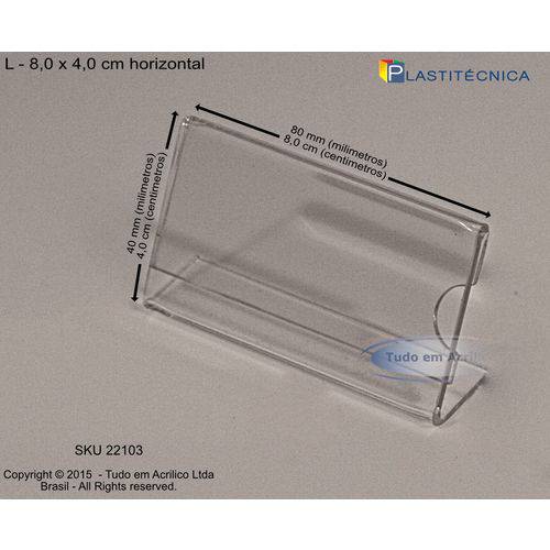 Assistência Técnica, SAC e Garantia do produto Display ou Porta Folha L em Acrílico (8x4cm) Horizontal