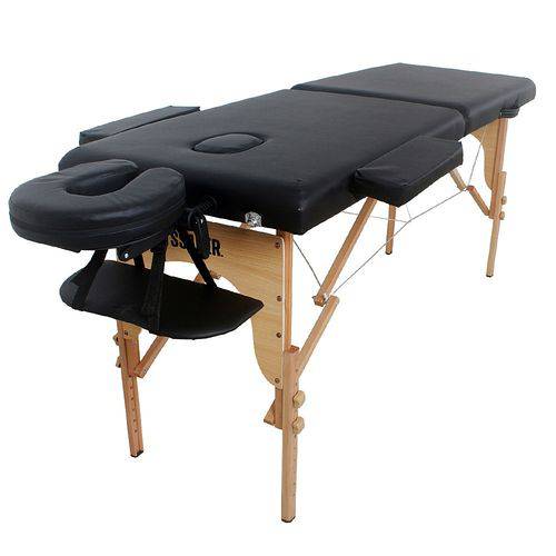 Assistência Técnica, SAC e Garantia do produto Divã Mesa Maca Dobrável com Orifício Mala Maleta Massagem Beleza Estética Cor Preta Madeira Marfim Suporta 250kg 213x82x87cm - Marca Tssaper