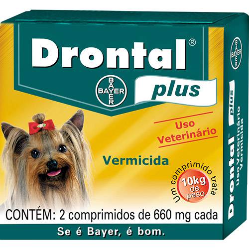 Assistência Técnica, SAC e Garantia do produto Drontal Plus Cães Até 10kg - 2 Comprimidos - Bayer