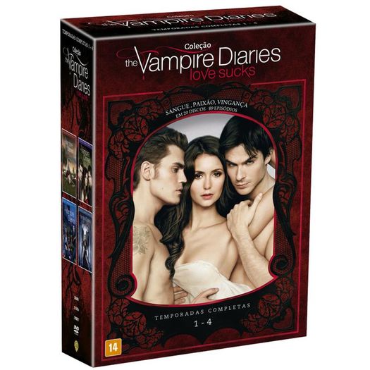 Assistência Técnica, SAC e Garantia do produto DVD Coleção The Vampire Diaries - Temporadas Completas 1-4 (20 DVDs)