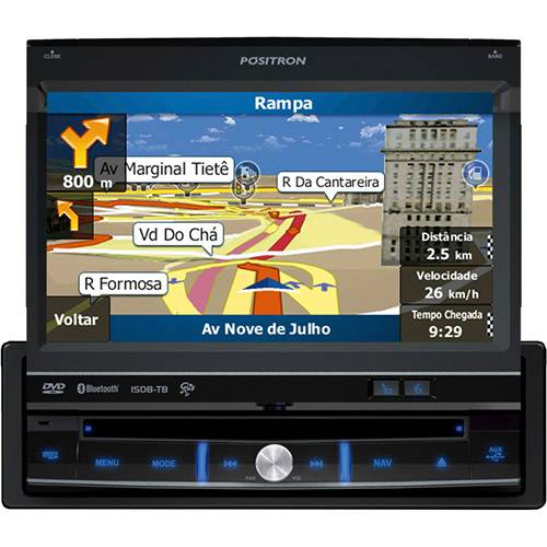 Assistência Técnica, SAC e Garantia do produto DVD Player Automotivo Pósitron SP6900NAV Tela 7" Tv Digital USB Entrada Auxiliar Micro SD Bluetooth e GPS