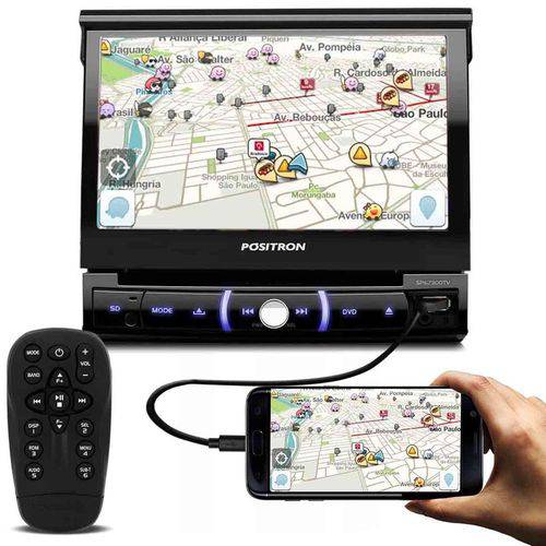 Assistência Técnica, SAC e Garantia do produto DVD Player Pósitron Sp6730dtv 1 Din Retrátil Bt Tv Esp USB Sd