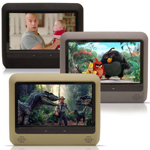 Assistência Técnica, SAC e Garantia do produto DVD Player Tela para Encosto de Cabeca 9 Polegadas LCD Cinza