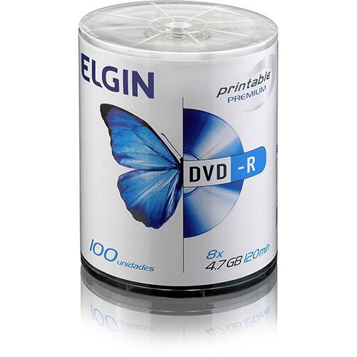 Assistência Técnica, SAC e Garantia do produto DVD-R Elgin Printable 4,7GB/120min 8x (Pino C/ 100)