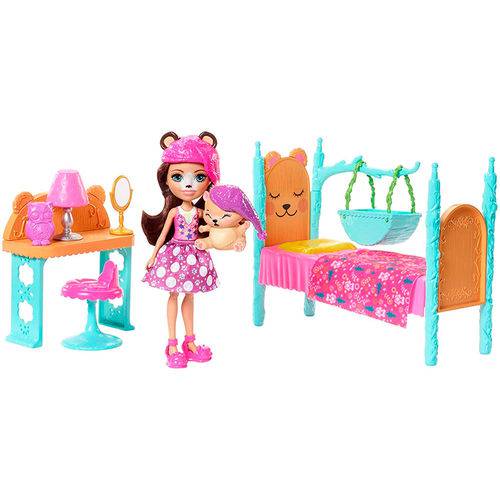 Assistência Técnica, SAC e Garantia do produto Enchantimals Cômodos da Casa - Quarto dos Sonhos e Boneca Bren Bear - Mattel